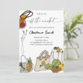 Fresh Off The Market Bridal Shower-Farmer’s Market 招待状 (スタンド正面)