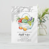 Fresh Off The Market Bridal Shower-Farmer’s Market 招待状 (スタンド正面)