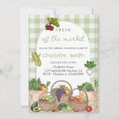 Fresh Off The Market Bridal Shower- Farmers Market 招待状 (正面)