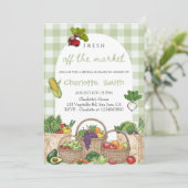 Fresh Off The Market Bridal Shower- Farmers Market 招待状 (スタンド正面)