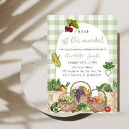 Fresh Off The Market Bridal Shower- Farmers Market 招待状