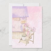 Fresh Off the Market Bridal Shower Flower Shop 招待状 (裏面)