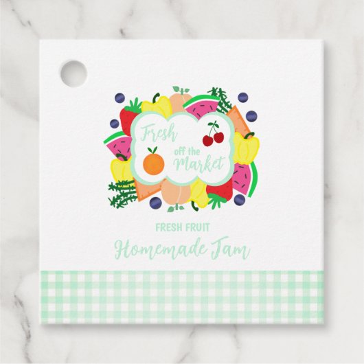 Fresh Off The Market Bridal Shower Homemade Jam フェイバータグ (正面)