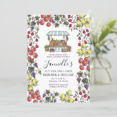 Fresh Off The Market Bridal Shower Invitation 招待状 (スタンド正面)