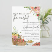 Fresh Off The Market Bridal Shower Invitation Temp 招待状 (スタンド正面)