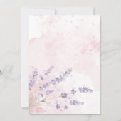 Fresh Off the Market Bridal Shower Lavender Pink 招待状 (裏面)