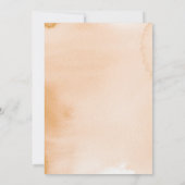 Fresh Off the Market Bridal Shower Orange Rustic 招待状 (裏面)