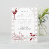 Fresh Off The Market Bridal Shower Party 招待状 (スタンド正面)