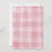 Fresh Off the Market Bridal Shower Peach Rustic 招待状 (裏面)