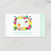 Fresh Off The Market Bridal Shower Recipe エンクロージャーカード (正面)