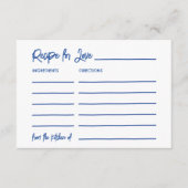 Fresh Off The Market Bridal Shower Recipe Advice  エンクロージャーカード (正面)