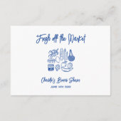 Fresh Off The Market Bridal Shower Recipe Advice  エンクロージャーカード (裏面)