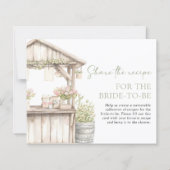 Fresh Off The Market Bridal Shower Recipe Card (裏面)
