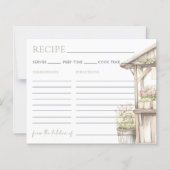 Fresh Off The Market Bridal Shower Recipe Card (正面)