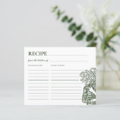 Fresh Off The Market Bridal Shower Recipe Card (スタンド正面)