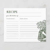 Fresh Off The Market Bridal Shower Recipe Card (正面)