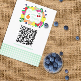 Fresh Off The Market Bridal Shower Registry エンクロージャーカード