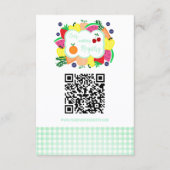 Fresh Off The Market Bridal Shower Registry エンクロージャーカード (正面)