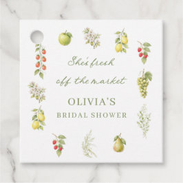 Fresh Off The Market Bridal Shower Square  フェイバータグ