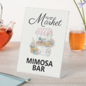 Fresh Off The Market Bridal Shower Tabletop Sign 台座サイン (インサイチュ)
