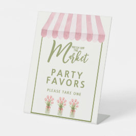 Fresh Off The Market Bridal Shower Tabletop Sign 台座サイン