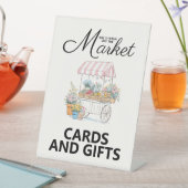 Fresh Off The Market Bridal Shower Tabletop Sign 台座サイン (インサイチュ)