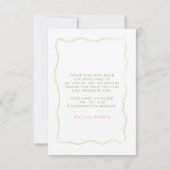 Fresh Off The Market Bridal Shower Thank You Card サンキューカード (裏面)