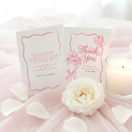Fresh Off The Market Bridal Shower Thank You Card サンキューカード
