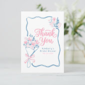 Fresh Off The Market Bridal Shower Thank You Card サンキューカード (スタンド正面)