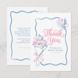 Fresh Off The Market Bridal Shower Thank You Card サンキューカード