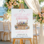 Fresh Off The Market Bridal Shower Welcome Sign ポスター