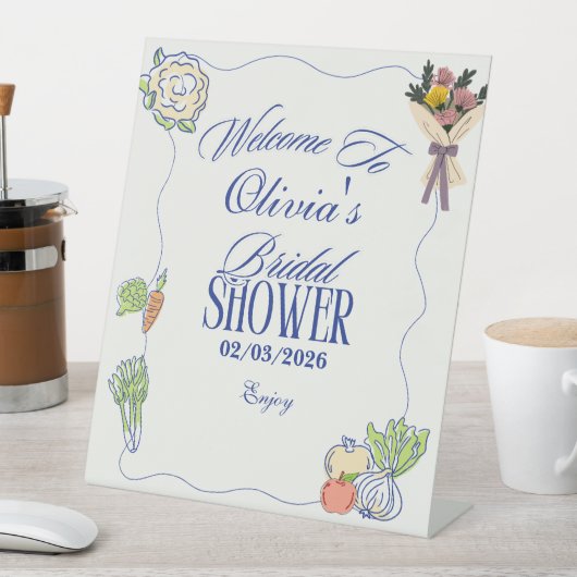 Fresh Off the Market Bridal Shower Welcome To 台座サイン (インサイチュ)