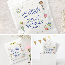 Fresh Off the Market Bridal Shower Whimsical  フェイバーバッグ