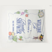 Fresh Off the Market Bridal Shower Whimsical Drawn タペストリー (正面(横))