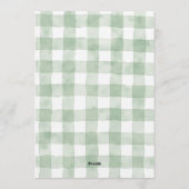 Fresh Off the Market Calligraphy Bridal Shower 招待状 (裏面)