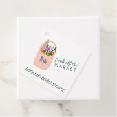FRESH OFF THE MARKET Cute Custom Bridal Shower フェイバータグ (インサイチュ)