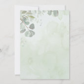 Fresh Off the Market Eucalyptus Greenery Elegant 招待状 (裏面)