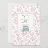 Fresh Off The Market Farmer's Floral Bridal Shower 招待状 (裏面)