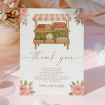 Fresh Off The Market Farmer's Market Bridal Shower