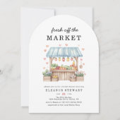 Fresh Off The Market Farmers Market Bridal Shower 招待状 (正面)