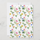 Fresh Off The Market Farmers Market Bridal Shower  招待状 (裏面)