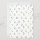 Fresh Off The Market Floral Bicycle Bridal Shower 招待状 (裏面)