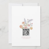 Fresh Off the Market Floral Bridal Shower 招待状 (裏面)