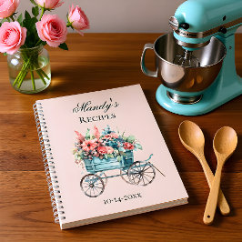 Fresh off the Market Floral Cart Bridal Recipe ノートブック