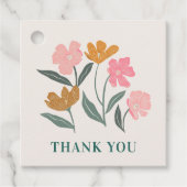 Fresh Off the Market Floral Illustrated Thank You フェイバータグ (正面)