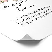 Fresh Off The Market Floral Jar Mimosa Bar Poster ポスター (角)