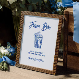 Fresh Off The Market Flower Bar Bridal Shower Sign