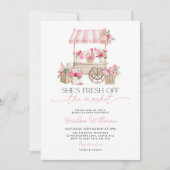 Fresh off the Market Flower Market Bridal Shower 招待状 (正面)