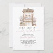 Fresh off the Market Flower Market Bridal Shower  招待状 (正面)