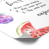 Fresh Off The Market Fruits Bridal Mimosa Bar ポスター (角)